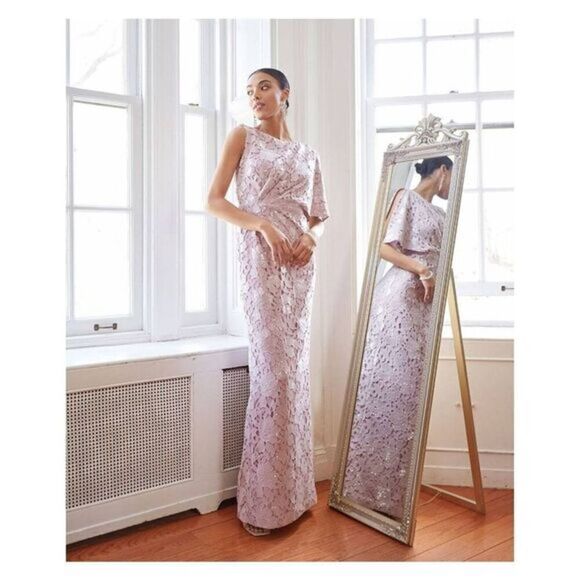 JS Collections Arabella Boat Neck Gown Sz 2 - Picture 1 of 13